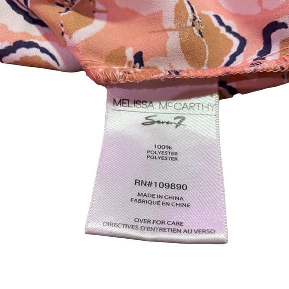 MELISSA McCARTHY 7SEVEN DRAWSTRING TUNIC STYLE TOP PLUS SIZE 1X - Picture 5 of 8